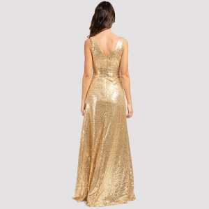 Golden event dress