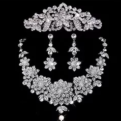 Shiny Wedding Jewelry Set